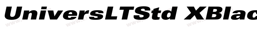 UniversLTStd XBlack字体转换